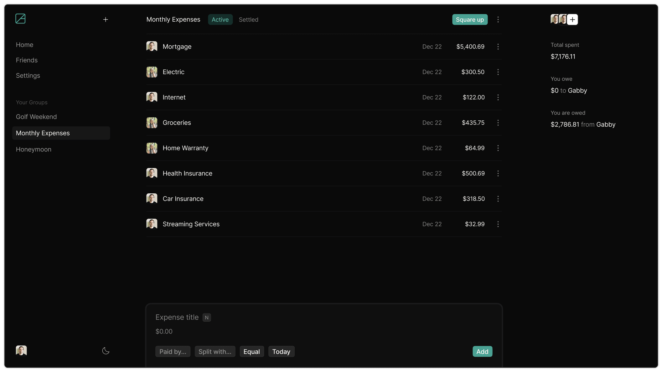AllSquare UI